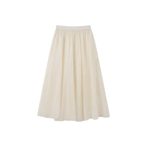 Homemade Willow Silk Casual Long Skirt Women's