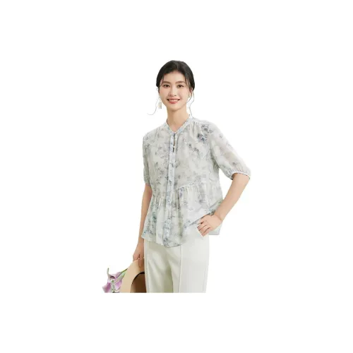 JINJU Shirts Women's Blue