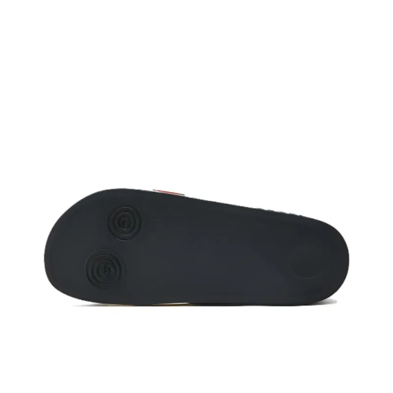 GUCCI Stripe Rubber Slide Sandal 'White Red Green'-5