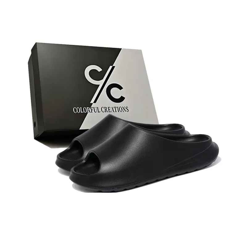 Colorful Creations EVA Quiet, Slip Resistant, Quick Dry Slide Slippers Men's Box-5