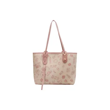 TOUTSEUL YOLO PU Tote Bag, Shoulder Bag Regular Women's Black/Blue/Pink/Brown