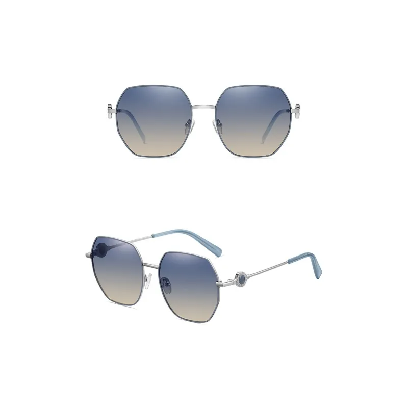 AAJF Stainless Steel Irregular Shape Sunglasses Unisex-7