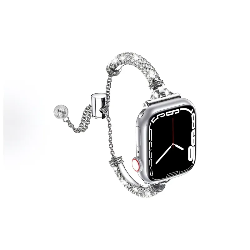 KVZUVUU Apple Compatibility Watch Band Metal-5