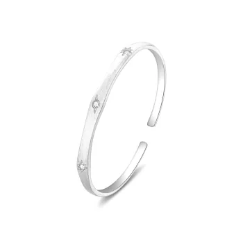 Lao Feng Xiang S925 Sterling Silver Bangles Women's