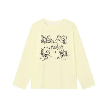 GOSO T Shirts Women's Beige Yellow