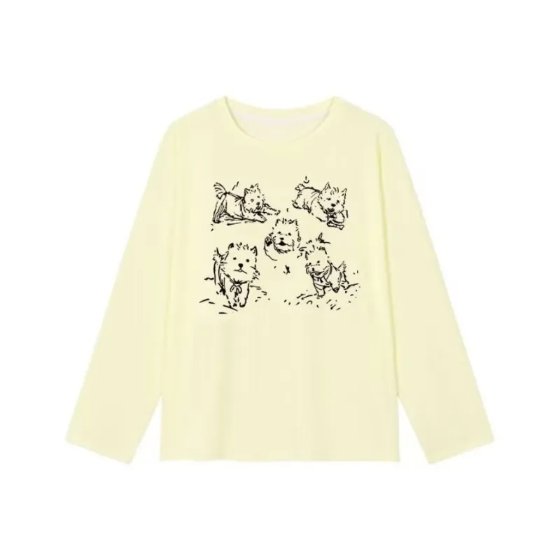 GOSO T Shirts Women's Beige Yellow-0