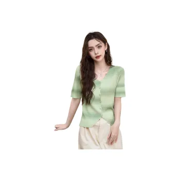 FAWENXIANGZI Knitwear Women's Dark Green