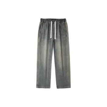 SNOW FLYING Jeans Unisex Washed Gray