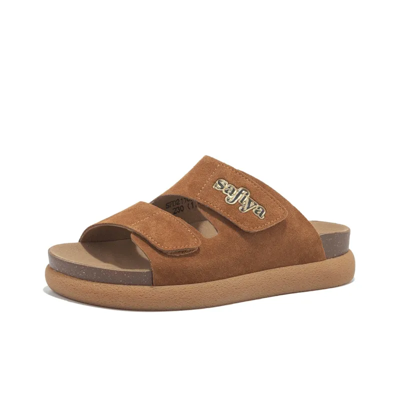Safiya PU Polyurethane Abrasion Resistant Slide Slippers Women's-11