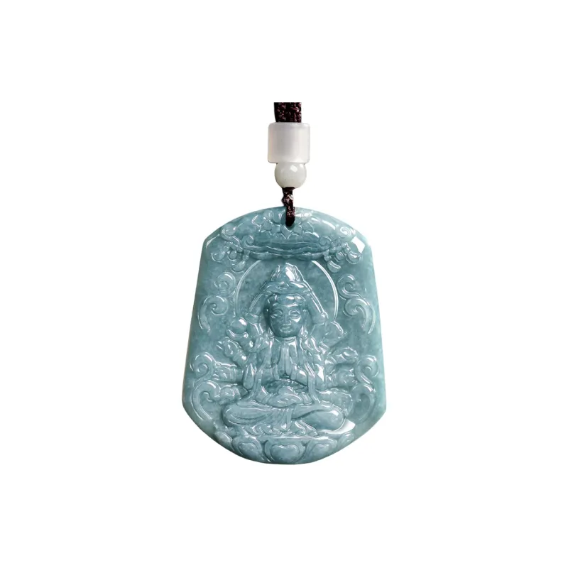 BYTHERE Glutinous Jade Jadeite Necklaces Unisex-0