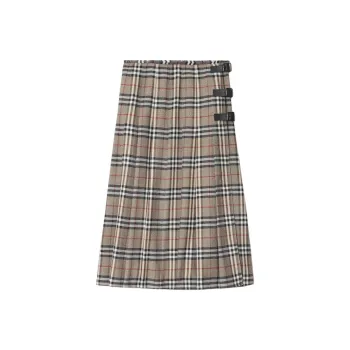 Burberry SS25 Casual Short Skirts Women's Khaki