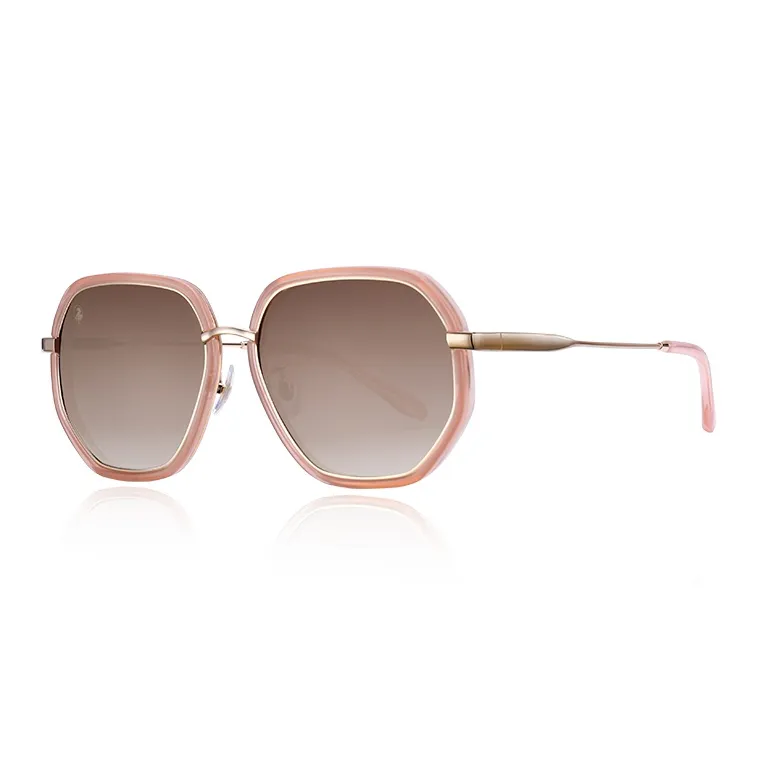 VEGOOS TR/Memory Plastic Metal Alloy Stainless Steel Irregular Shape Sunglasses Women's-3