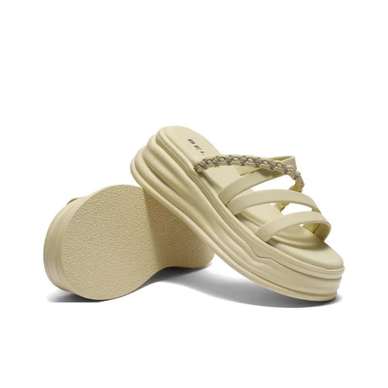 BELLE PU Polyurethane Abrasion Resistant Slide Slippers Women's-9