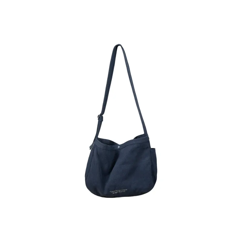 CHEMIST CREATIONS Polyester Commute Shoulder Bag Unisex Navy Blue/cream White-4
