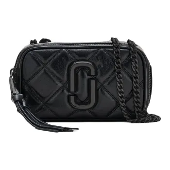 MARC JACOBS Leather Shoulder Bag, Crossbody Bag Women's Black