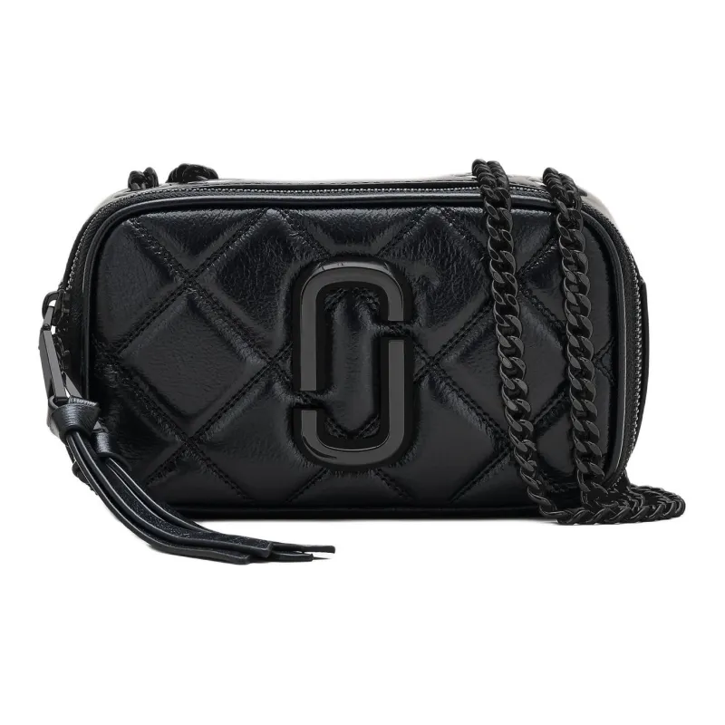 MARC JACOBS Leather Shoulder Bag, Crossbody Bag Women's Black-0