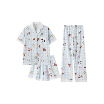XIAFENYAN Pajama Set Women's Blue