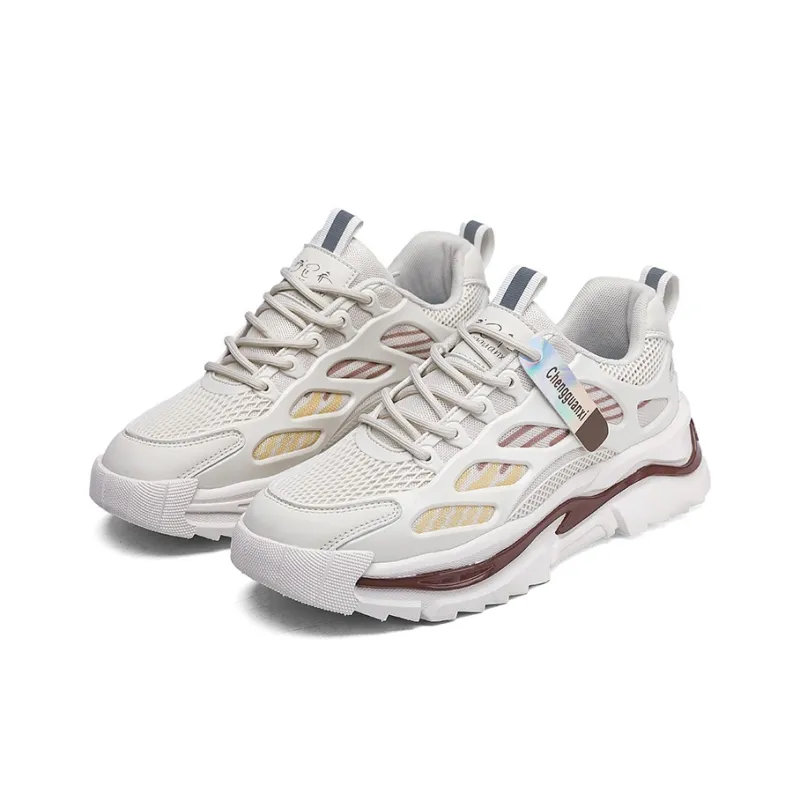 BINGO DUCK Breathable Height Increase Mid Top Chunky Sneakers Men's-7