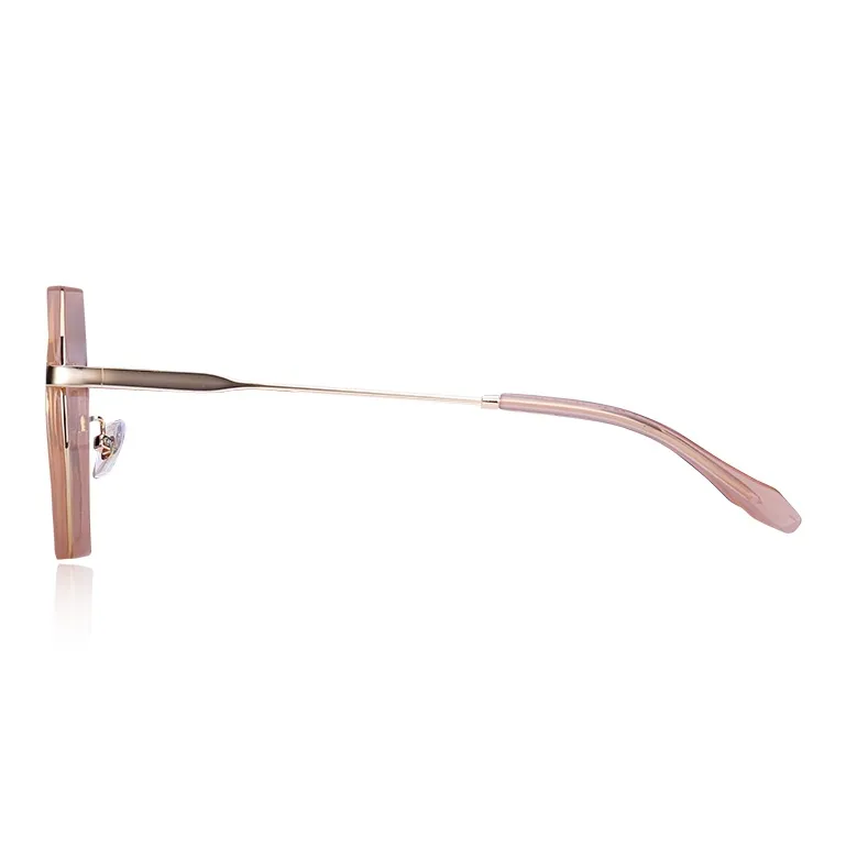 VEGOOS TR/Memory Plastic Metal Alloy Stainless Steel Irregular Shape Sunglasses Women's-5