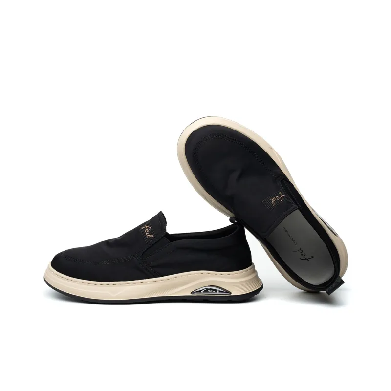 FED Men's Casual Shoes Men Low Top Black-3