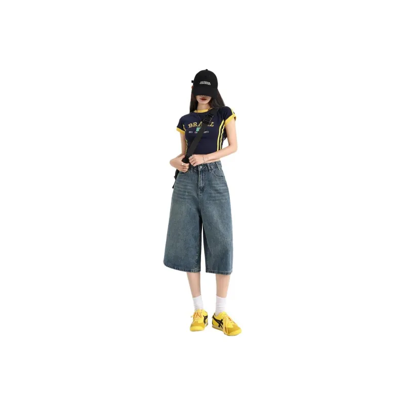 BENGEN Denim Shorts Women's-0