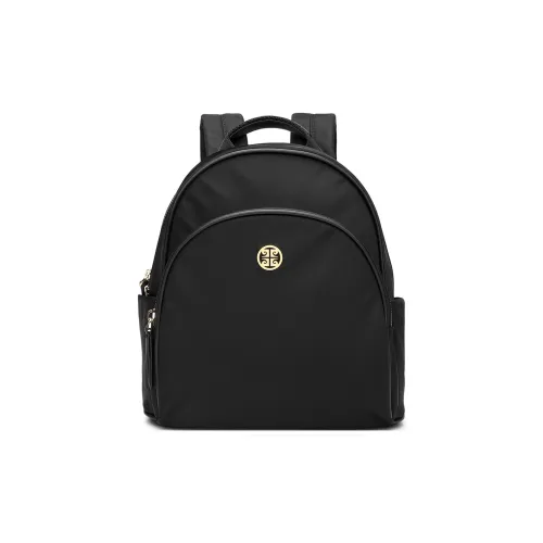 PIERRE CARDIN Fabric Backpack Travel Bag Regular Women's Black