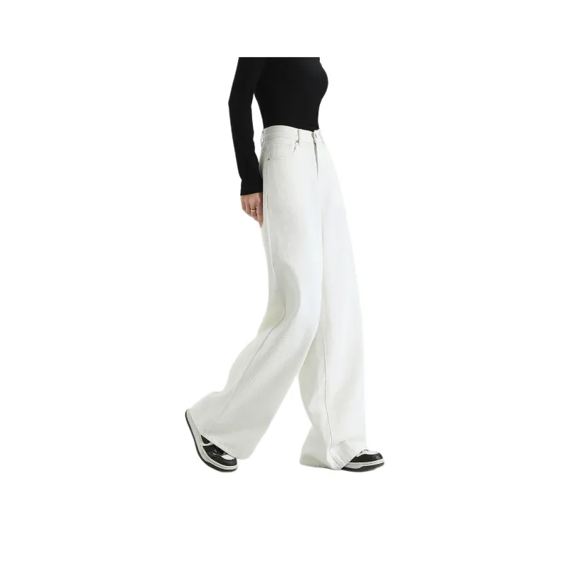 FAWENXIANGZI Jeans Women's White-1