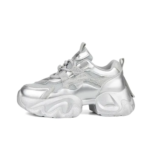 Daying Breathable Height Increase Low Top Chunky Sneakers Women's