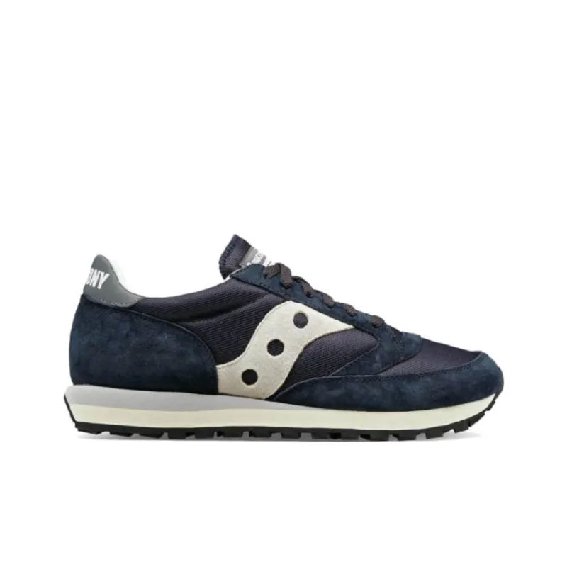 Saucony Jazz 81 Anti Slip Wear Resistant Low Top Casual Shoes Men's Dark Blue-1