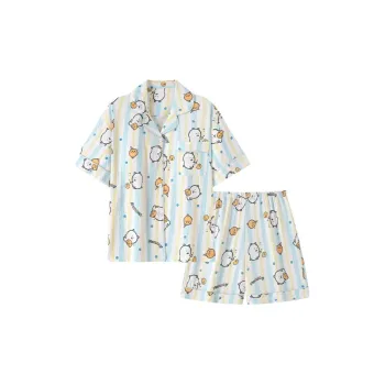 WANANNI Pajama Set Women's Cream Green