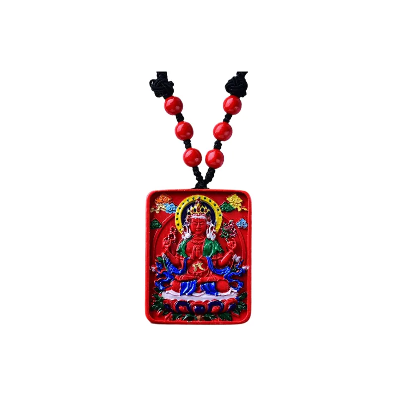 MUXIANG Cinnabar Necklaces Unisex-6