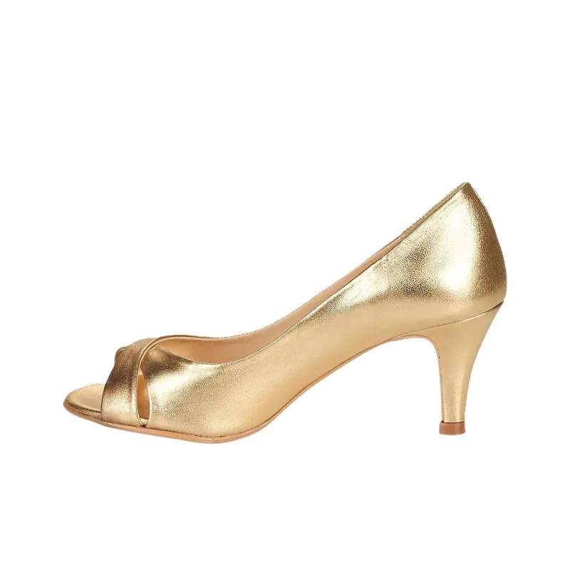 JONAK Slim Heel High Heels Women's Gold-0