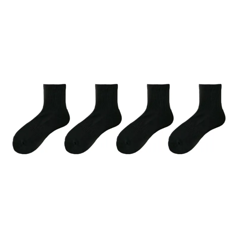PLANDOO Mid Calf Socks Unisex 4 Pack-4