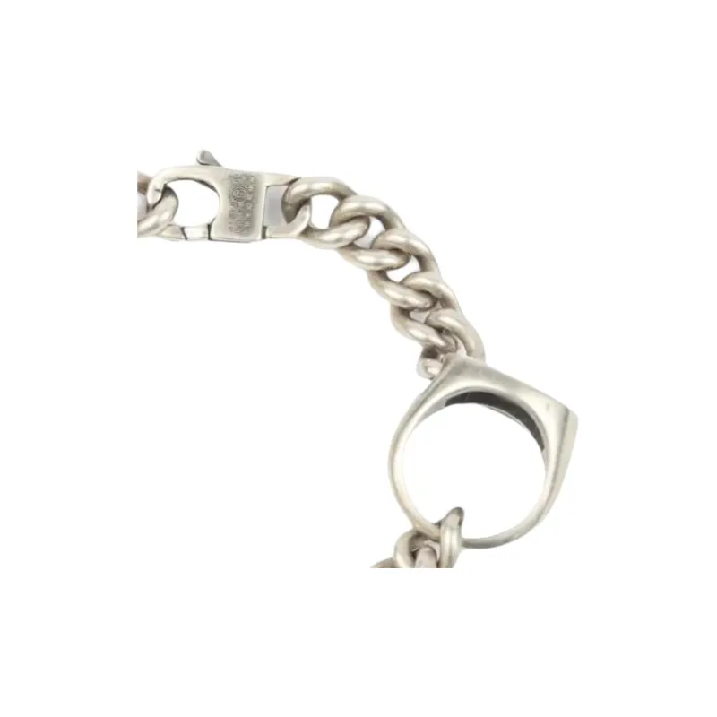 MM6 Maison Margiela Signet Ring charm Chain Bracelet-2