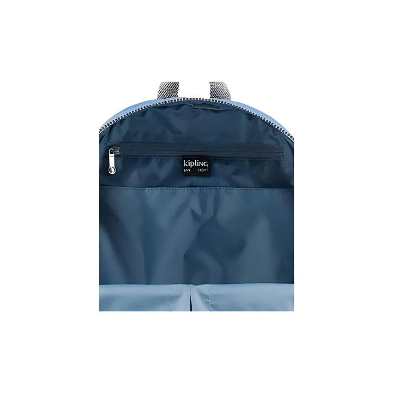 Kipling Polyamide Backpack Large Size Unisex Mystic Blue Patchwork-4