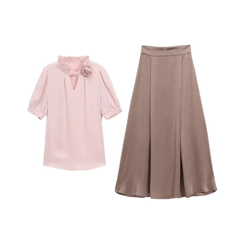 TEME Two Piece Skirt Sets Women's-3