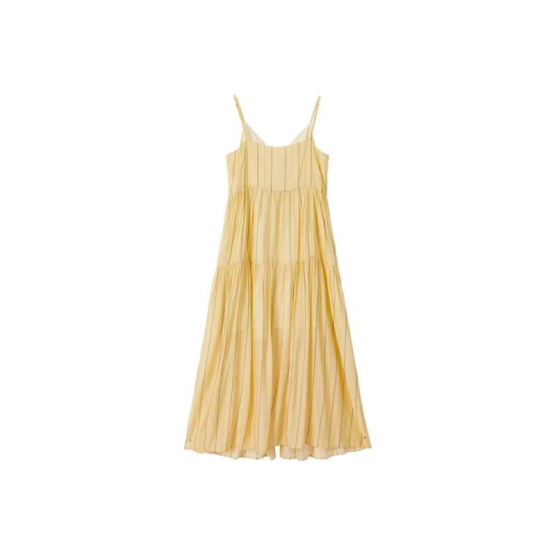Bethine ['Pineapple' Calm And Unperturbed] Slip Dresses Women's Beige Yellow-1