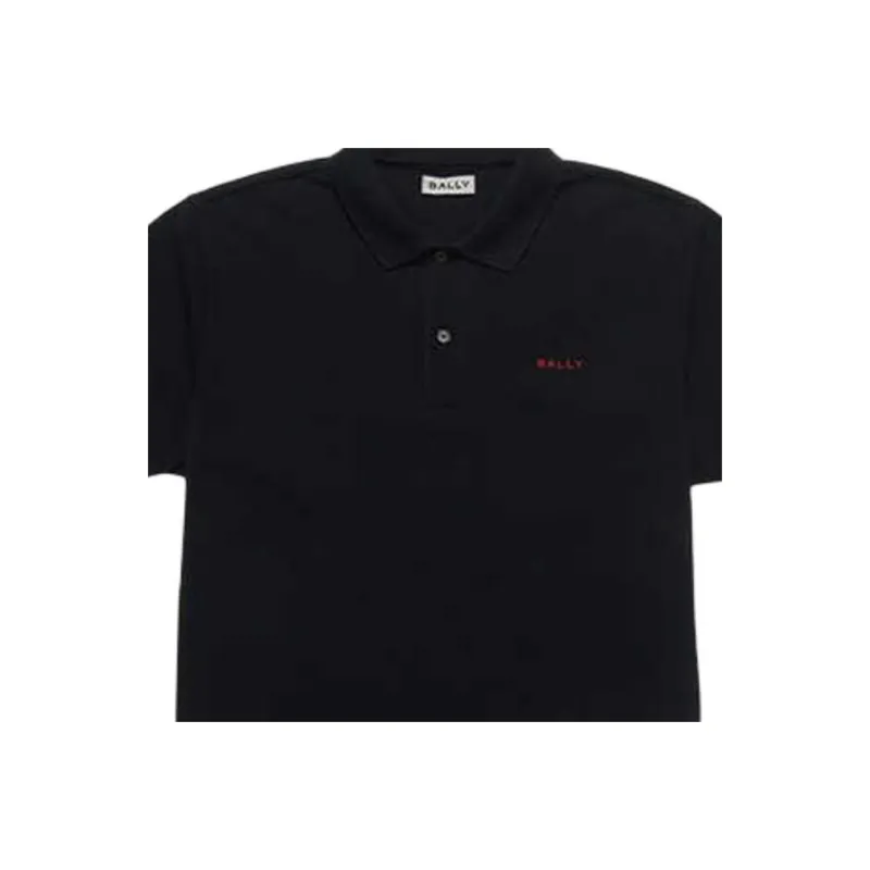 BALLY SS25 Polo Shirt Men's Black-1