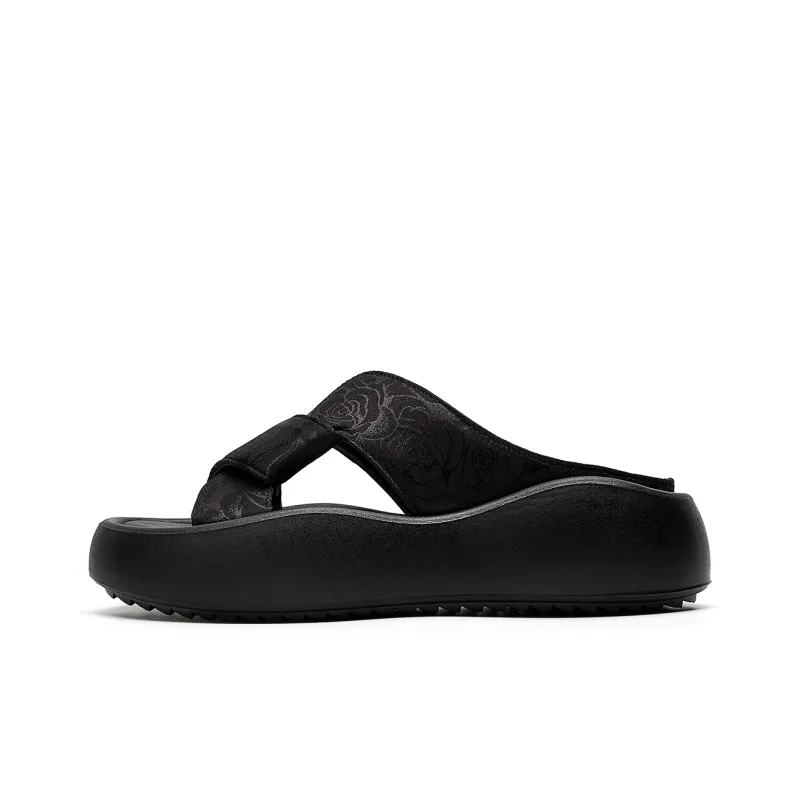 JOSINY Slide Slippers Women's Beige/Black-4