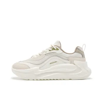 QIAODAN Anti Slip Wear Resistant Low Top Casual Shoes Women's White