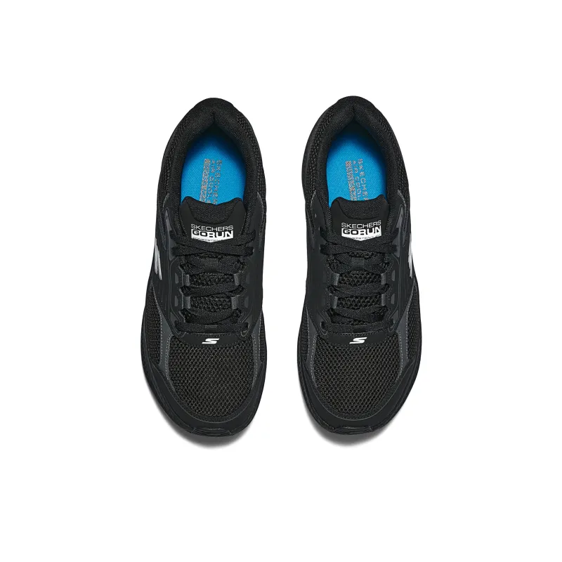 Skechers Cushioning, Wear Resistant Low Top Running Shoes Men's Black-2