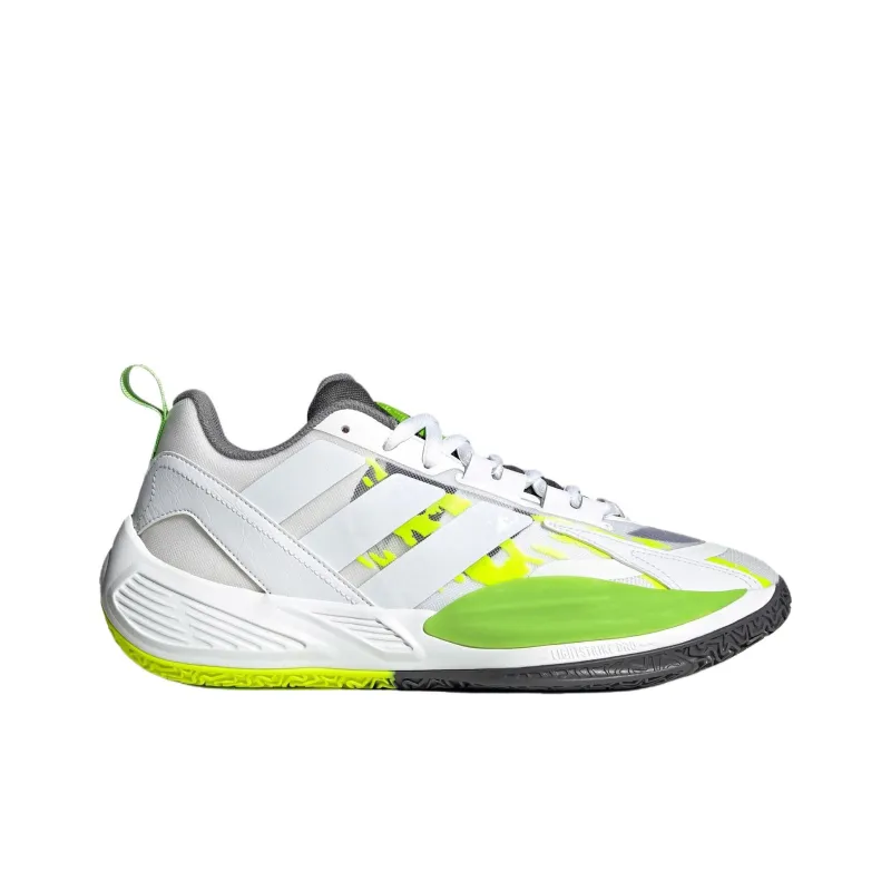 Adidas XENOBURST Anti Slip Wear Resistant Low Top Basketball Shoes Men's White Green-1