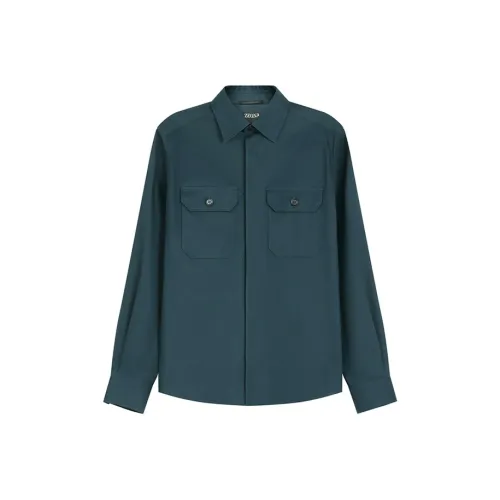 Button Down Shirt With No Collar