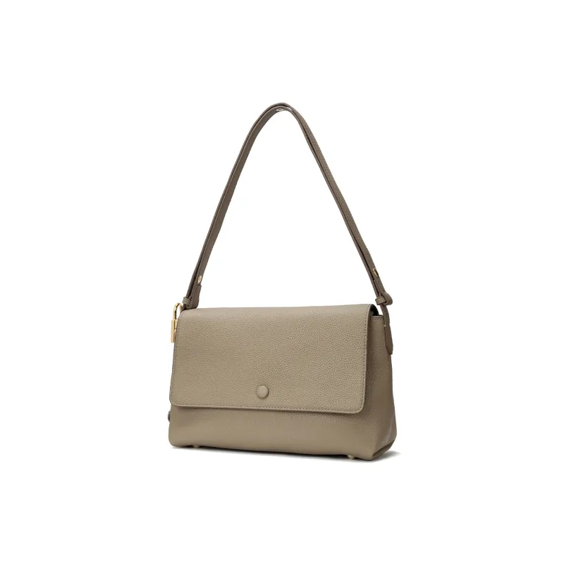 ROBERTA DI CAMERINO Cow Leather Messenger Bag, Shoulder Bag Women's Classic Black/Elephant Gray-6