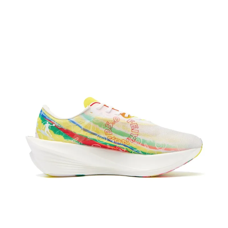 XIAOSHIHOU x QIAODAN Phantom PB5.0 Anti Slip Wear Resistant Low Top Casual Running Shoes Men's Yellow Red-1