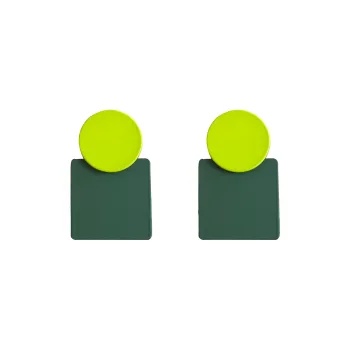 KEYS VIA Copper Alloy S925 Sterling Silver Stud Earrings Women's