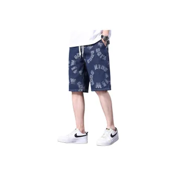 Tonlion Denim Shorts Unisex Blue Tone