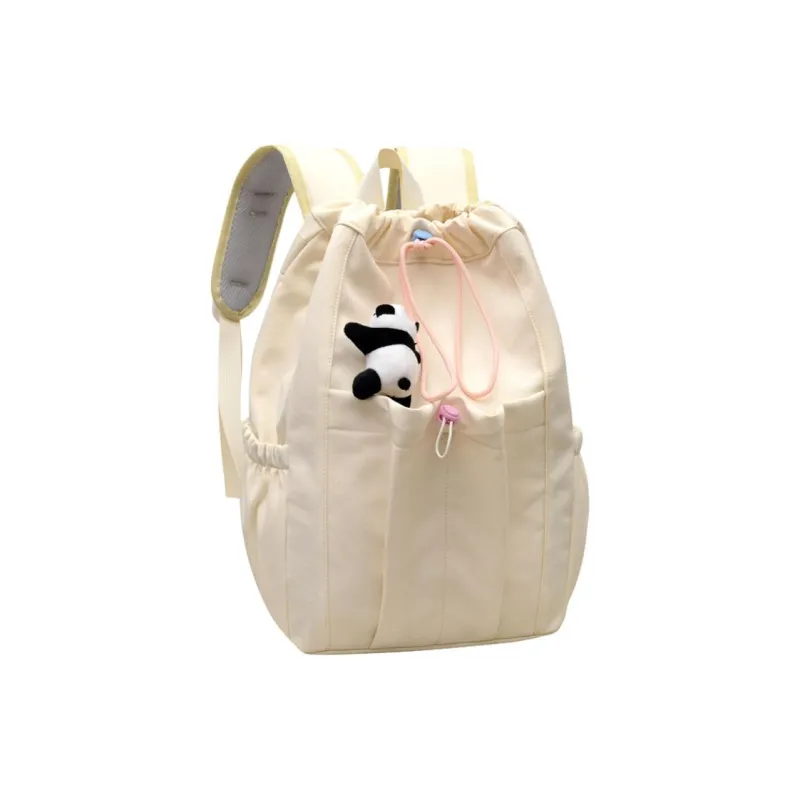 Deli Bear Nylon Backpack Women's Light Pink \ Custard \ Classic Black \ Milk White \ Sky Blue-11