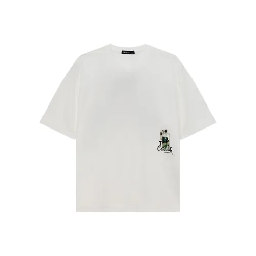 CAISEDI T Shirts Men White