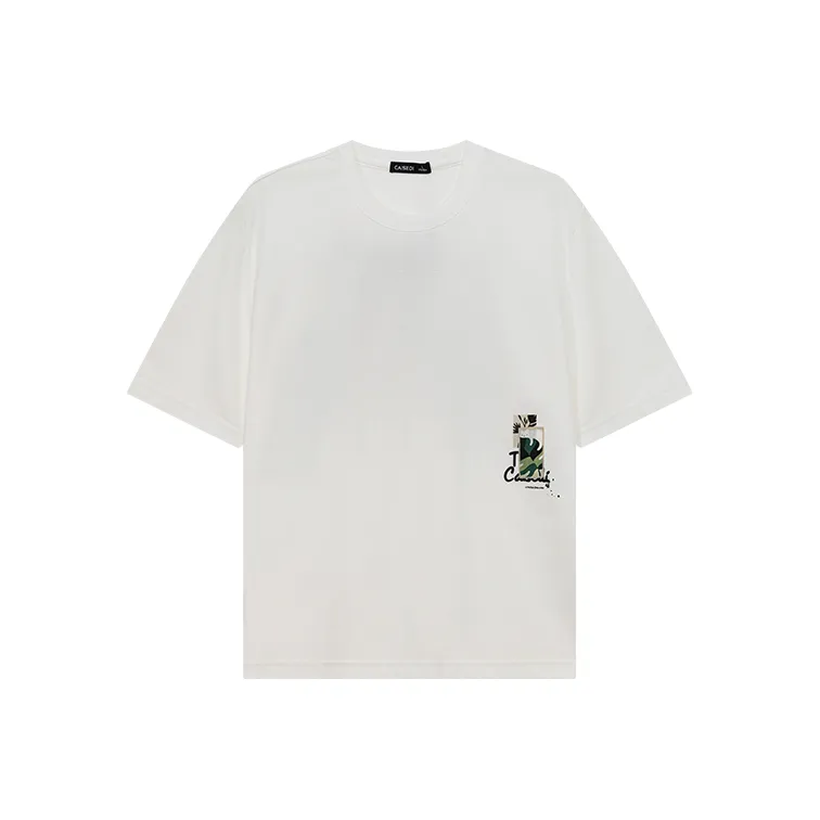CAISEDI T Shirts Men White-0
